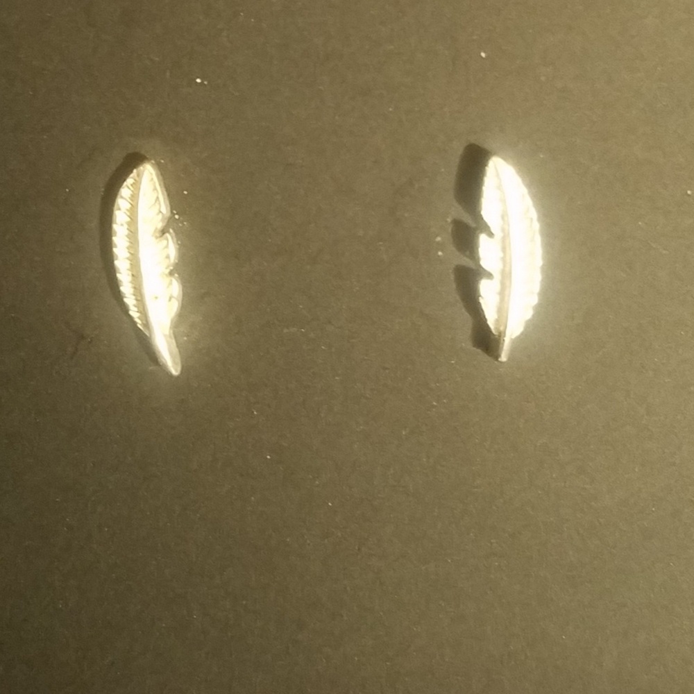 Silver Leaf Earrings